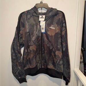 Adidas Men’s Camo Hooded Full Zip. Size Medium (NWTS)